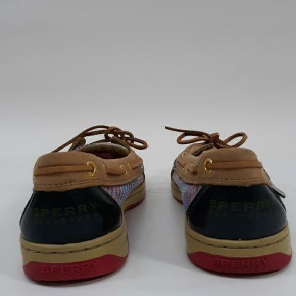 Sperry Top Sider Angelfish Pink Purple Plaid Sequins‎ Women's Size 8.5 - Picture 2 of 9